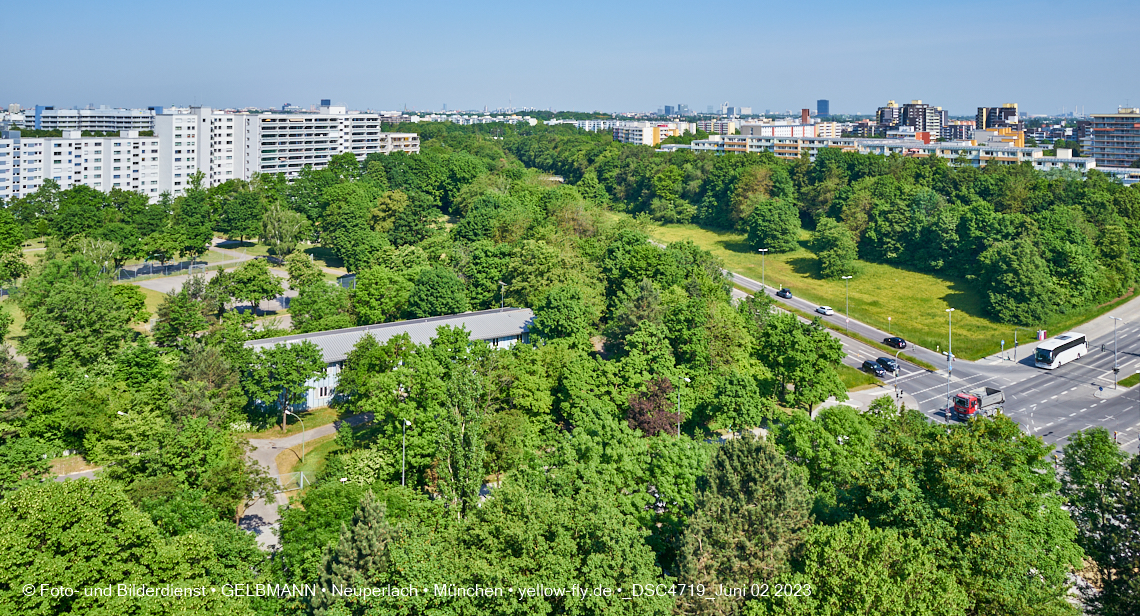 02.06.2023 - aktuelle Fotos von der Baustelle Alexisquartier in Neuperlach in München